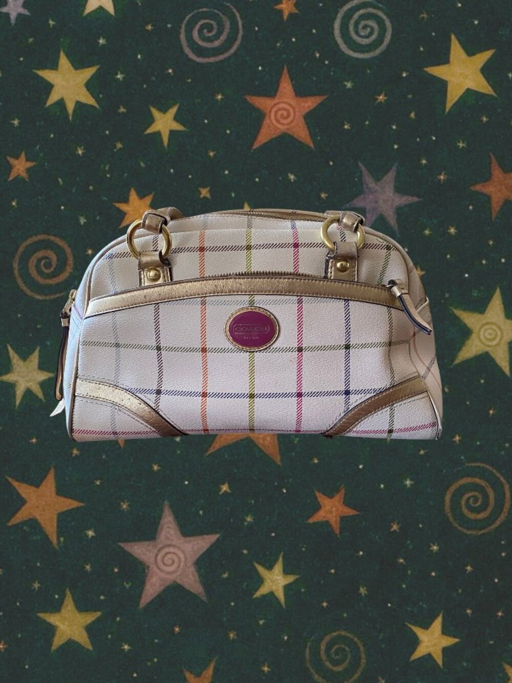 Y2K Coach Peyton Tattersall Shoulder Bag